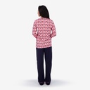 Pyjama femme manches longues avec patte boutonnée